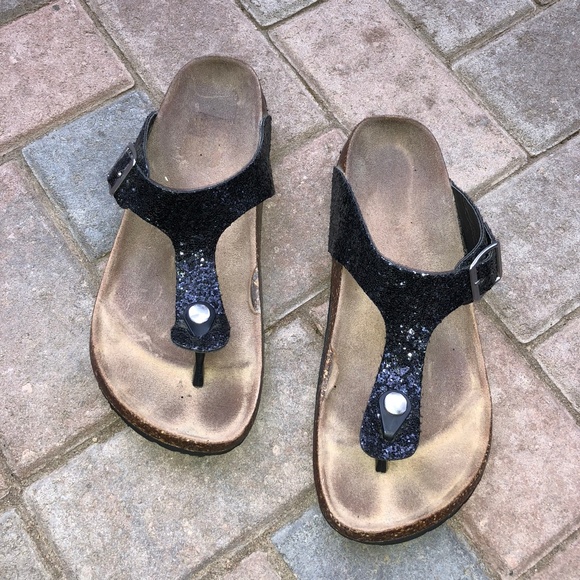 Madden Girl Gina black sparkle sandals - Picture 2 of 7